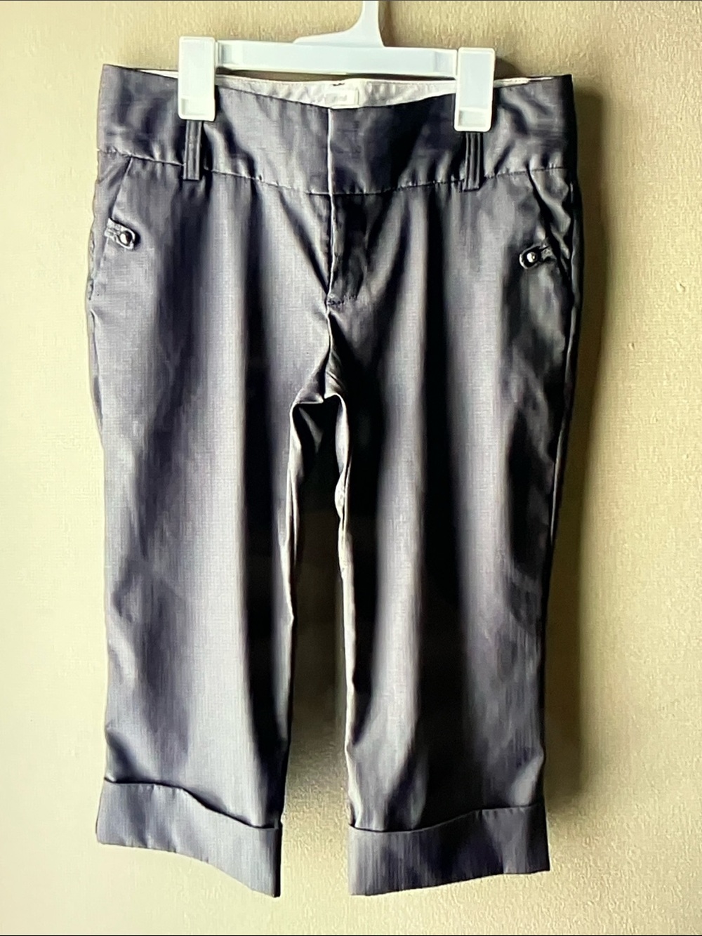 Old Navy Charcoal Gray Cropped Dress Capris
